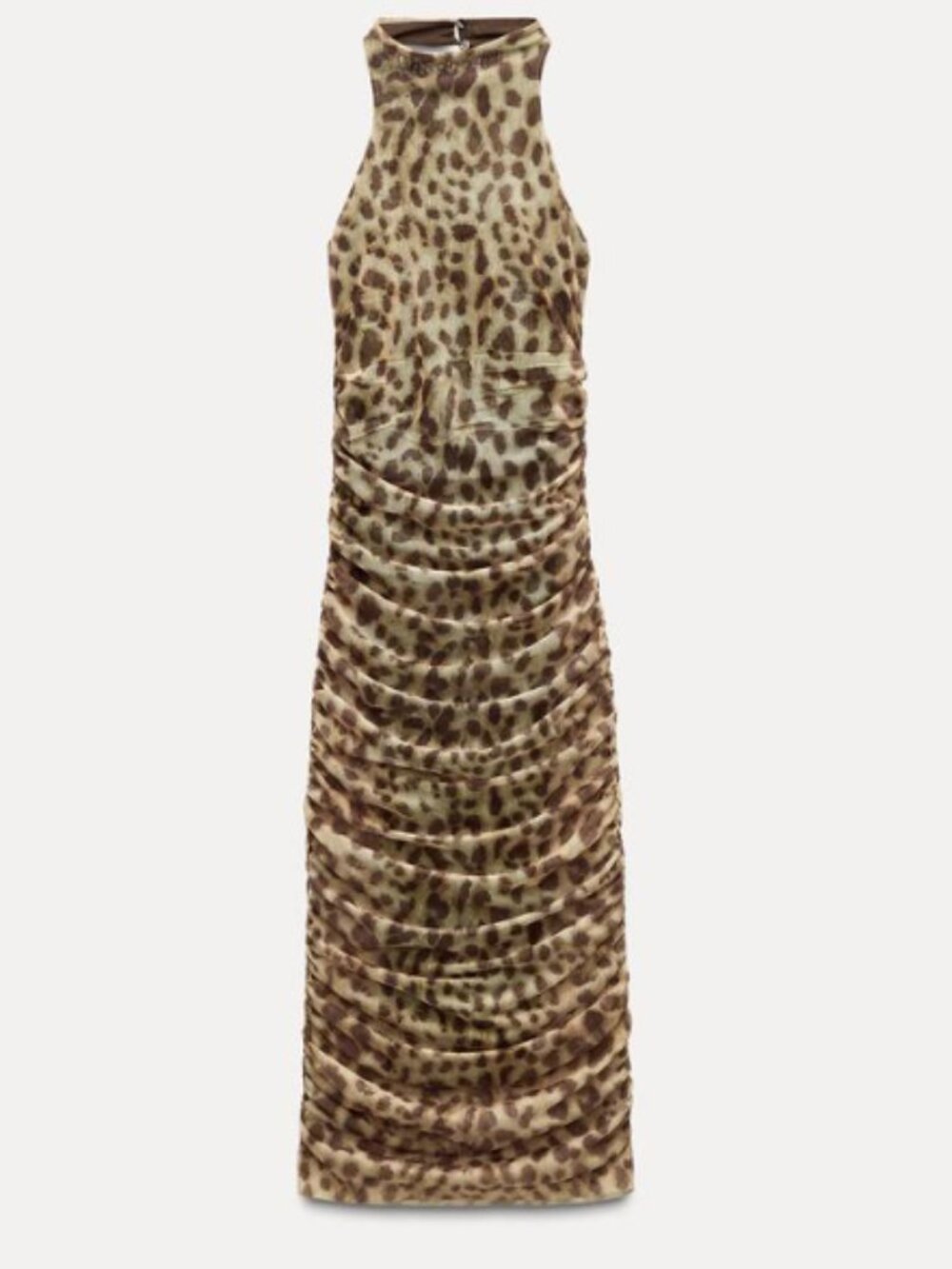 Zara ANIMAL PRINT TULLE DRESS